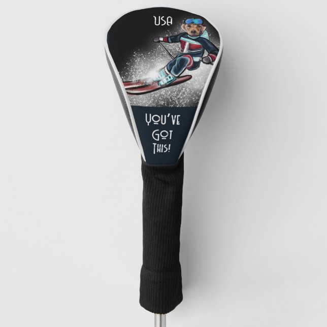 COUVRE-CLUB DE GOLF LABRADOR RETRIEVER  (Devant)