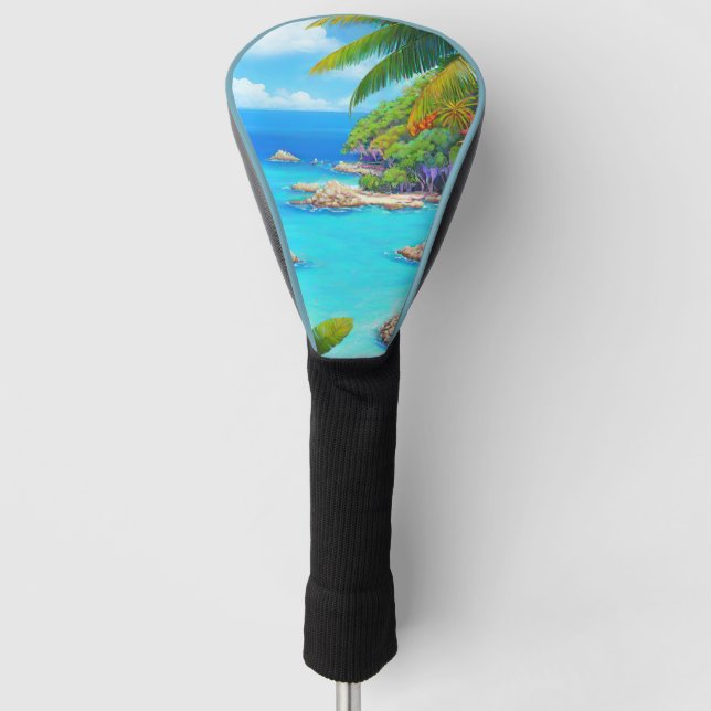 Couvre-club De Golf Lagon tropical (Devant)