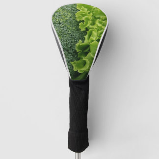 Couvre-club De Golf Laitue et brocoli d'aliments frais
