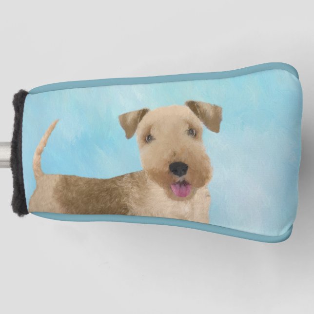 Couvre-club De Golf Lakeland Terrier Peinture - Cute Original Chien Ar (Devant)