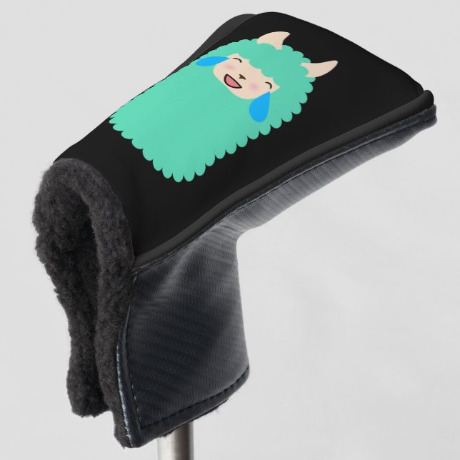 Couvre-club De Golf Lama riant Emoji (Devant 3/4)
