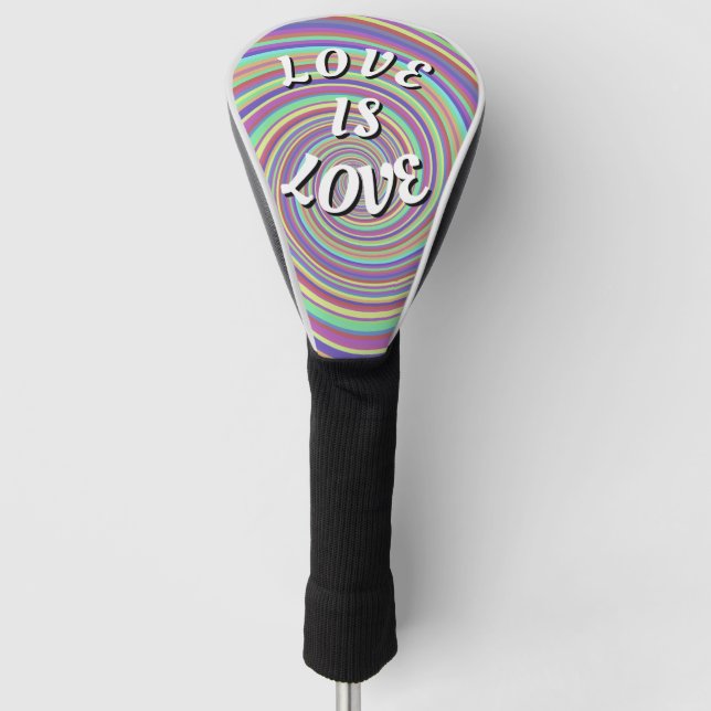 Couvre-club De Golf L'amour est l'amour de la fierté (Devant)