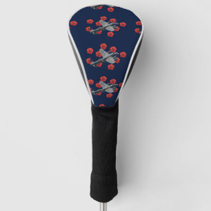 Couvre-club De Golf Lancaster vintage parmi les coquelicots rouges