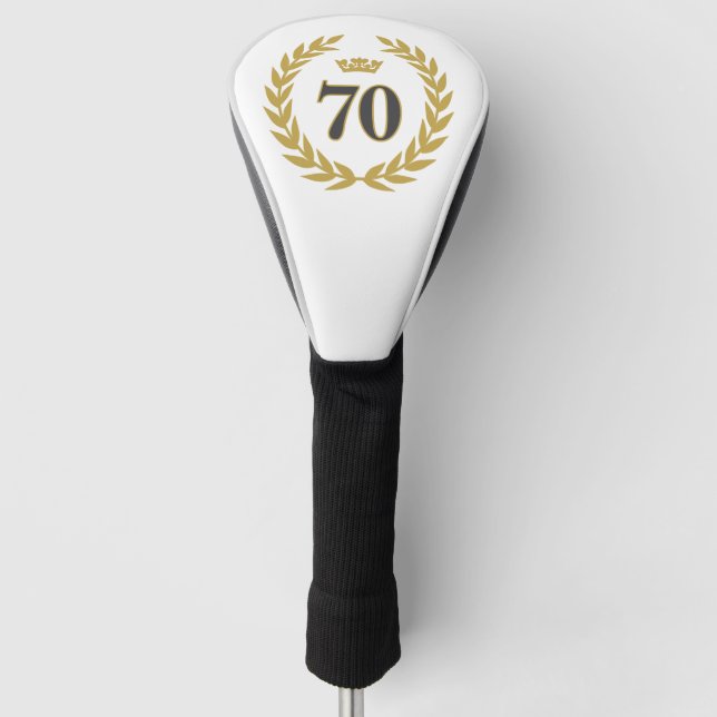 Couvre-club De Golf Laurel Wreath et Crown 70e anniversaire (Devant)