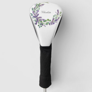 Couvre-club De Golf Lavender eucalyptus nom de la végétation script