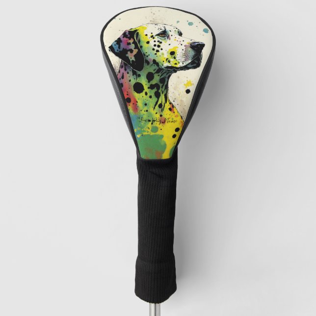 Couvre-club De Golf Le chien dalmate - Composition 004 (Devant)