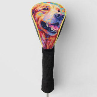 Couvre-club De Golf Le Golden Retriever Dog 004 - Zetton Ziana