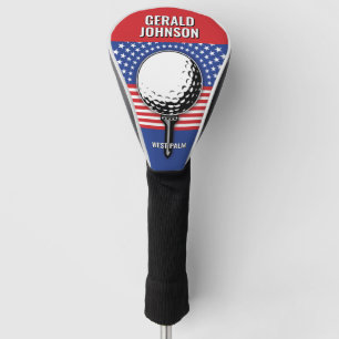Couvre-club De Golf Le golf patriotique américain