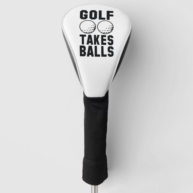 Couvre-club De Golf Le golf prend des balles (Devant)