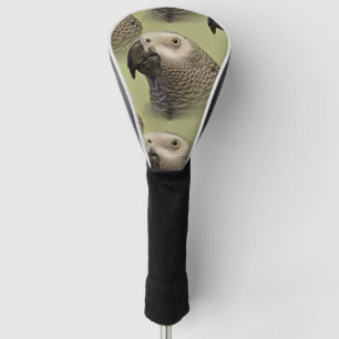 Couvre-club De Golf Le perroquet gris africain du Congo