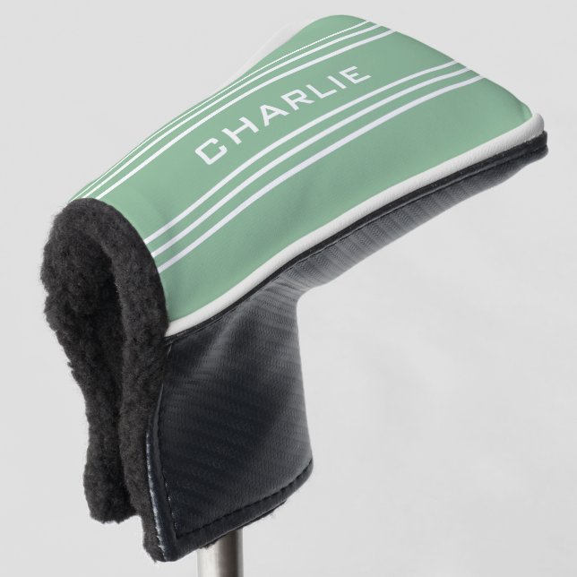 Couvre-club De Golf Le vert de mousse barre la couverture faite sur (Devant 3/4)