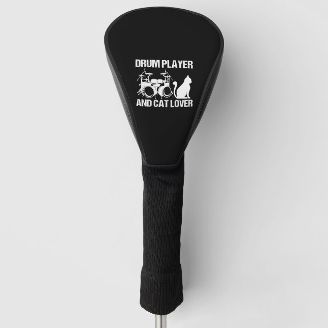 Couvre-club De Golf Lecteur De Tambours Et Tambours Amoureux de les ch (Devant)