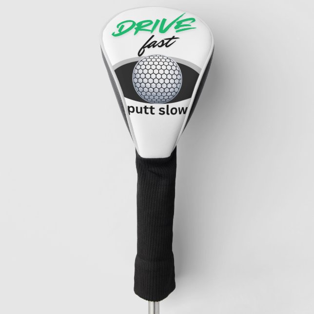 Couvre-club De Golf Lecteur rapide, putt lent (Devant)
