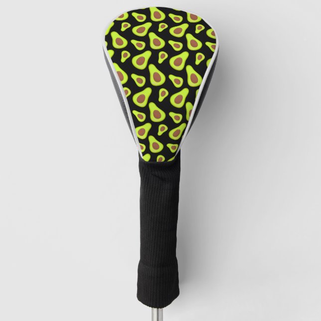 Couvre-club De Golf Légumes végétaux verts Avocados Cuisine saine (Devant)