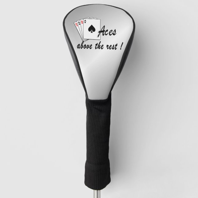 Couvre-club De Golf Les As au-dessus du reste de l'argent (Devant)