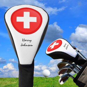 Couvre-club De Golf Les clubs de golf Drapeau et Monogrammes couvrent 