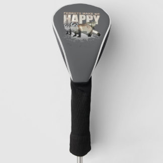 Couvre-club De Golf Les furets me rendent heureux
