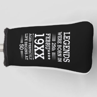 Couvre-club De Golf Les légendes personnalisées sont nées à la date Mo