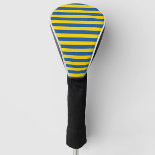 Couvre-club De Golf Les lignes de rayures de drapeau de la Suède