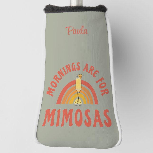 Couvre-club De Golf Les matinées sont pour Mimosas (Tourné à 90°)