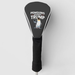 Couvre-club De Golf Les pingouins contre Trump Anti Trump Résistent au