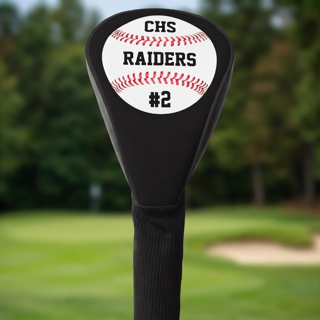 Couvre-club De Golf Lettres d'équipe personnalisées de baseball, nom e (Personalized baseball golf head cover for baseball players, coaches and fans.)