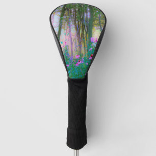 Couvre-club De Golf Lever de soleil radieux avec des échinacées roses