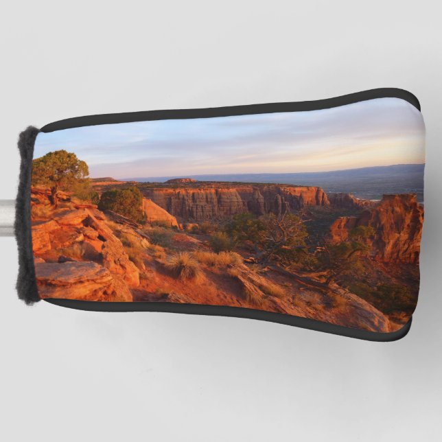 Couvre-club De Golf Lever de soleil sur le sentier Grand View au monum (Devant)