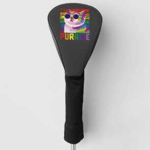 Couvre-club De Golf LGBT Tie Dye Fierté Chat Purride Gay Arc-en-ciel R