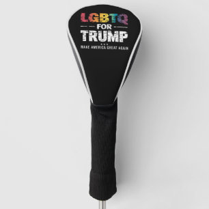 COUVRE-CLUB DE GOLF LGBTQ POUR TRUMP GAY LESBIAN POUR TRUMP 2024