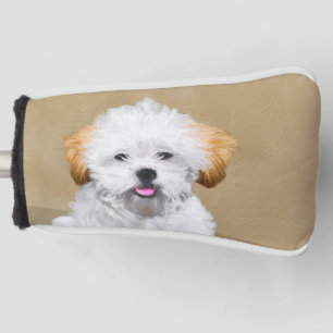 Couvre-club De Golf Lhasa Apso Puppy Peinture - Cute Original Chien Ar