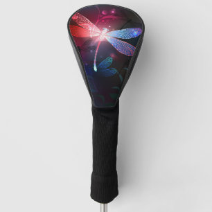 Couvre-club De Golf Libellule rouge lumineuse