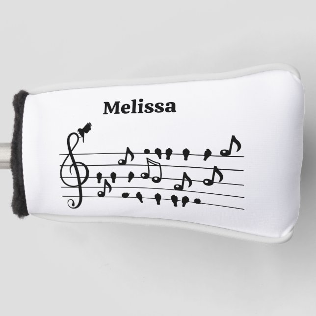 Couvre-club De Golf Libre en tant qu'oiseau, oiseaux chanteurs faisant (Devant)