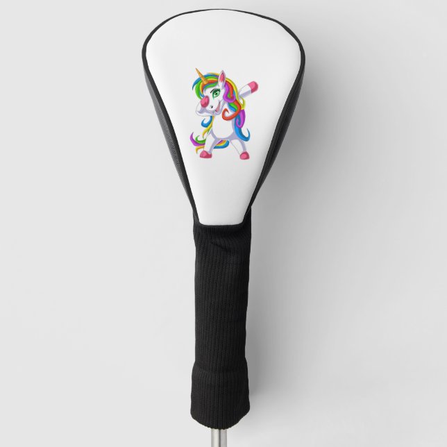 Couvre-club De Golf licorne dabbing (Devant)