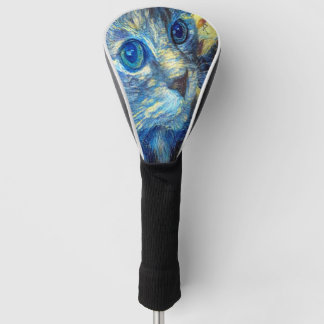Couvre-club De Golf Ligh Blue Cat