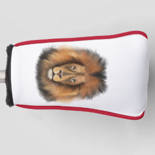 Couvre-club De Golf lion aquarelle Leo roi safari animal jungle chat