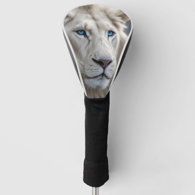 Couvre-club De Golf Lion blanc (Devant)