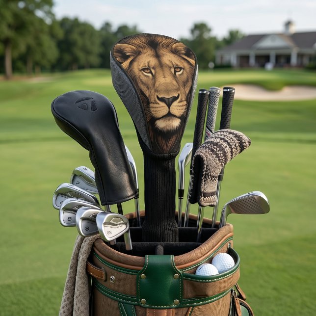 Couvre-club De Golf Lion Majestueux (Créateur téléchargé)