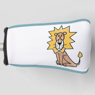 Couvre-club De Golf lion mignon dessin animé enfants rétro safari jung