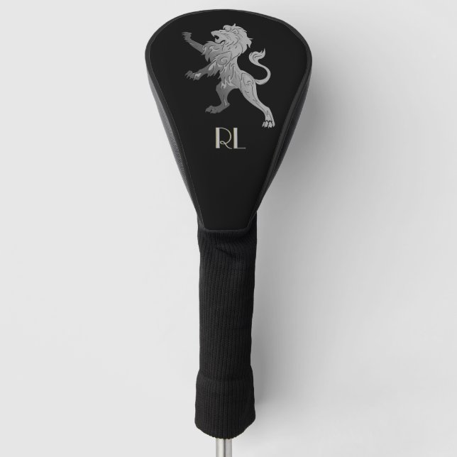 Couvre-club De Golf Lion royal d'argent (Devant)