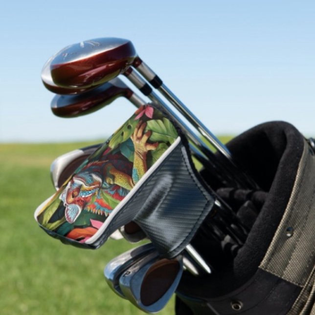 Couvre-club de golf Lizard Leaves & Colour  (Lizard Golf Club Head Cover. D: 6"l x 5"w x 3"h Polyester, cotton. Fits most standard putters. 

)
