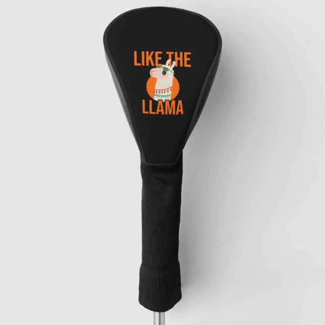Couvre-club De Golf Llama Unicorn Lama tendances animaux dire cadeau (Devant)