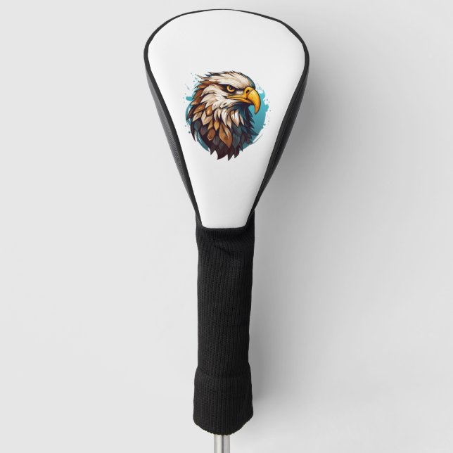 Couvre-club De Golf Logo Art Majestic Eagle (Devant)