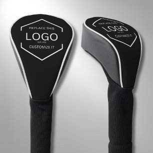 Couvre-club De Golf Logo Black Arrière - plan Business Promotion