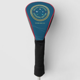 Couvre-club De Golf logo BLEUE pour une couverture de golf de joueur