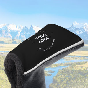 Couvre-club De Golf Logo de votre entreprise et texte modifiable   Noi