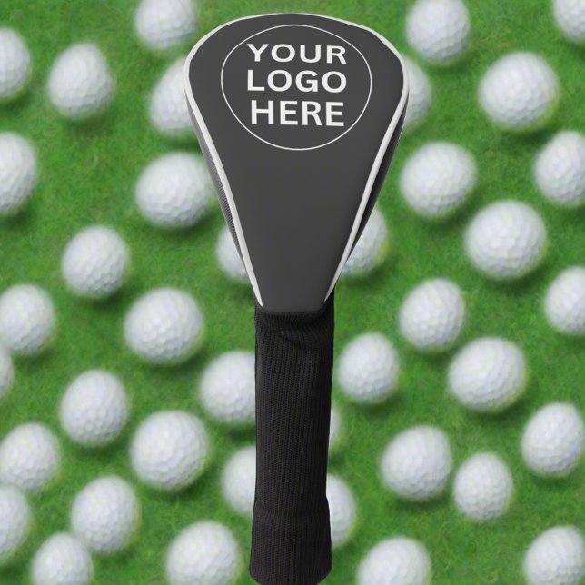 Couvre-club De Golf Logo gris l Promotionnels Professionnel Marqué (Créateur téléchargé)
