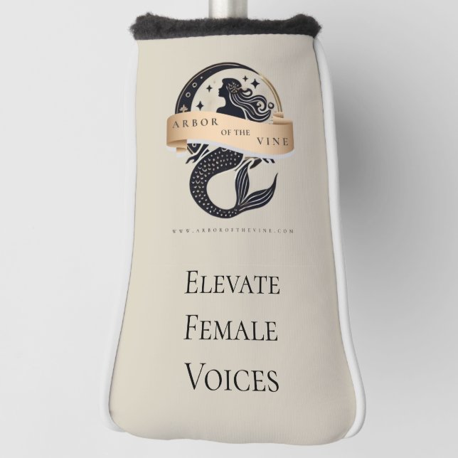 Couvre-club De Golf Logo Mermaid Couvercle de tête de golf (Tourné à 90°)