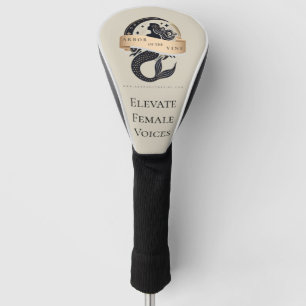 Couvre-club De Golf Logo Mermaid Couvercle du conducteur de golf