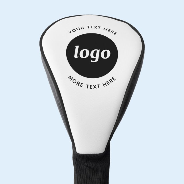 Couvre-club De Golf Logo Simple Avec Texte Professionnel Promotionnel (Custom logo with text promotional business golf head cover)